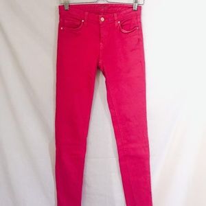 kate spade // pink skinny jeans